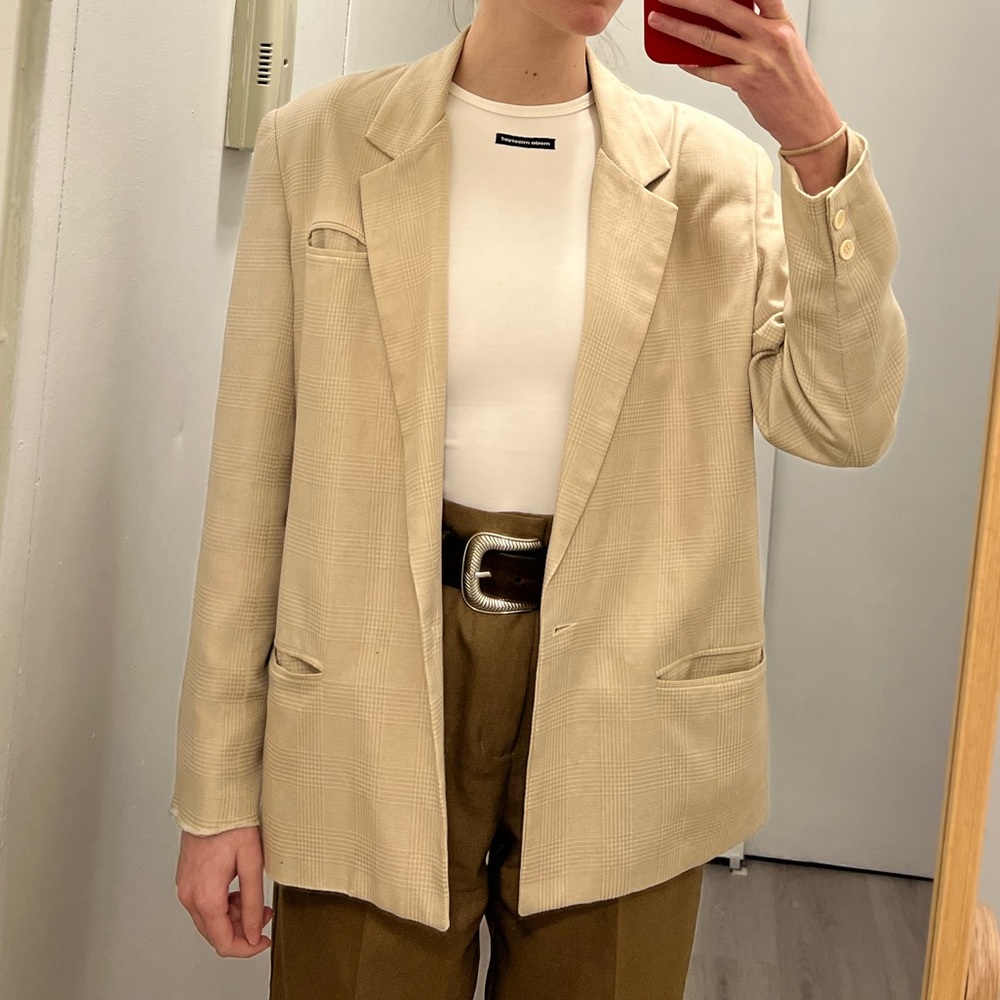 Vintage Houndstooth Blazer